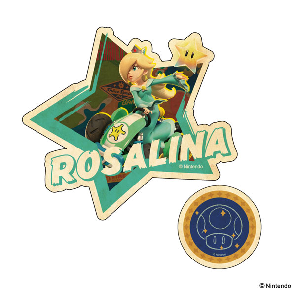 ﾏﾘｵｶｰﾄﾜｰﾙﾄﾞ ﾄﾗﾍﾞﾙｽﾃｯｶｰ 2枚ｾｯﾄ ⑥ﾛｾﾞｯﾀ