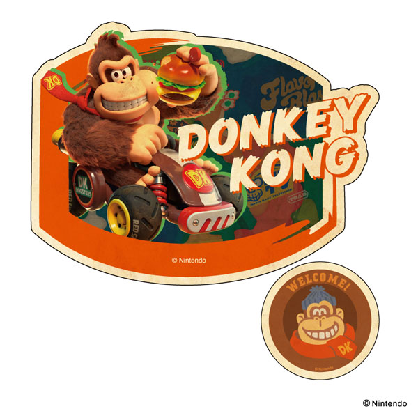 ﾏﾘｵｶｰﾄﾜｰﾙﾄﾞ ﾄﾗﾍﾞﾙｽﾃｯｶｰ 2枚ｾｯﾄ ⑧ﾄﾞﾝｷｰｺﾝｸﾞ