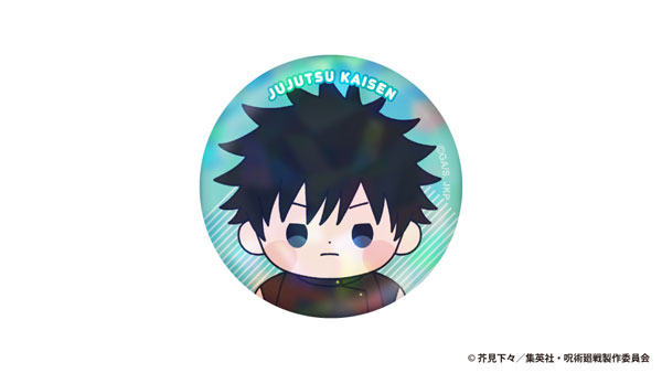 (s)ｱﾆﾒ『呪術廻戦』5周年  もっちび ﾎﾛｸﾞﾗﾑﾑ缶ﾊﾞｯｼﾞ 伏黒 恵