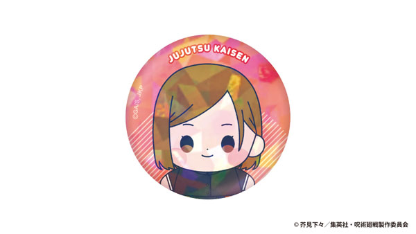 (s) ｱﾆﾒ『呪術廻戦』5周年  もっちび ﾎﾛｸﾞﾗﾗﾑ缶ﾊﾞｯｼﾞ 釘崎野薔薇