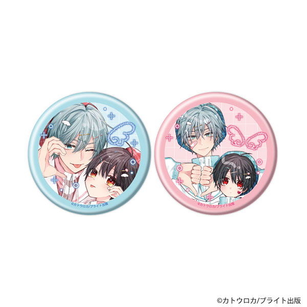 (s)缶ﾊﾞｯｼﾞ2個ｾｯﾄ おやすみ､またね｡ましろくん｡ 01 王子谷理人&雪峰真白(公式ｲﾗｽﾄ)