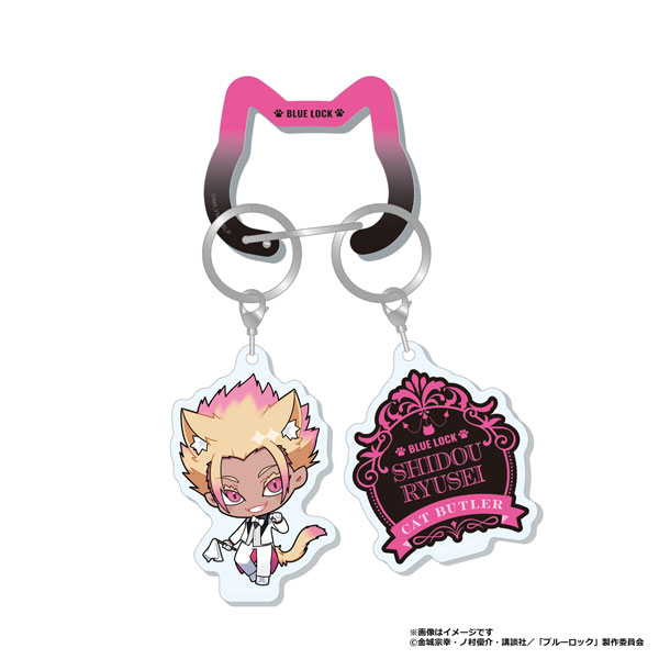 (s)ﾌﾞﾙｰﾛｯｸ ﾐﾆｷｬﾗ付き ｶﾗﾋﾞﾅﾁｬｰﾑ 士道龍聖(ねこ執事)