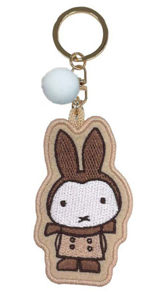 Eyeup Miffy Embroidery Mascot Keychain (Snowy Day / Latte) รูปภาพ 1