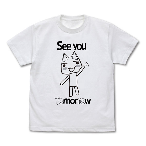 COSPA Doko Demo Issho Toro See You Tomorrow T-shirt /WHITE-XL รูปภาพ 1