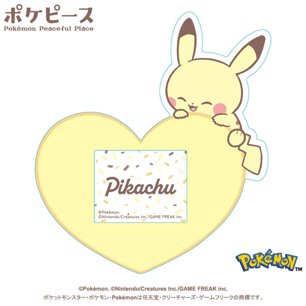 Ensky Pokepeace Name Badge (1) Pikachu รูปภาพ 1