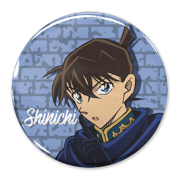 COSPA Detective Conan Shinichi Kudo 65mm Tin Badge The Black Knight Ver. รูปภาพ 1