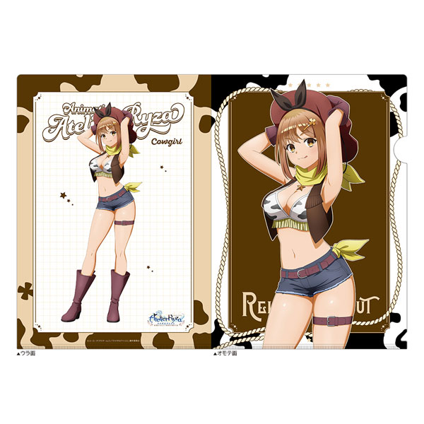 Curtain Damashii TV Anime "Atelier Ryza" New Illustration Clear File (Ryza / Cowgirl)