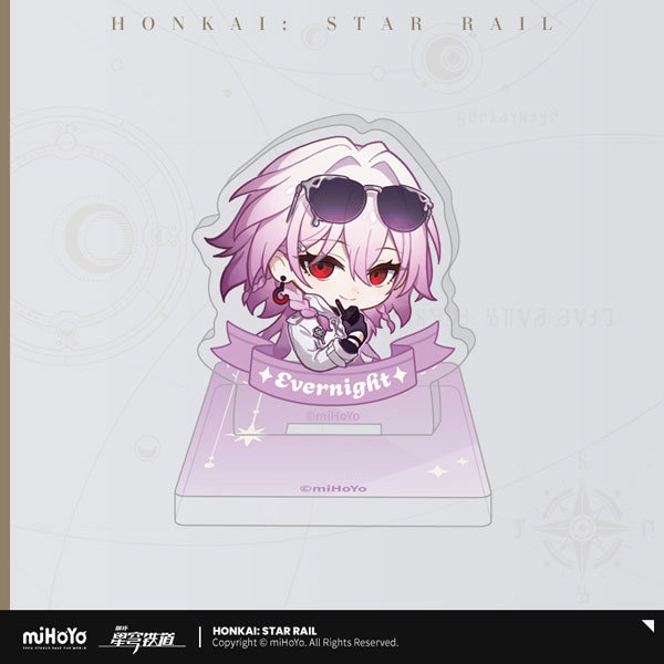 miHoYo Honkai: Star Rail Nameless Medal Series Acrylic Stamp Stand Evernight hình ảnh 1