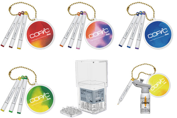 SO-TA Copic Miniature Keychain Plus Set of All 6 Types