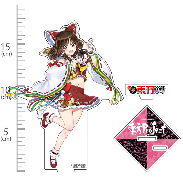 Hakurei Jinja Suukeikai Touhou Project Reimu Hakurei Acrylic Figure LIVE Stage Ver. illust: Akitsu