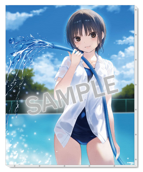 Brendream Coffee Kizoku Canvas Board School Swimsuit Aoyama-san hình ảnh 1