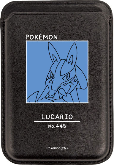 AmiAmi [Character & Hobby Shop] | Pokemon MagSafe Compatible Card Wallet  Lucario(Pre-order)