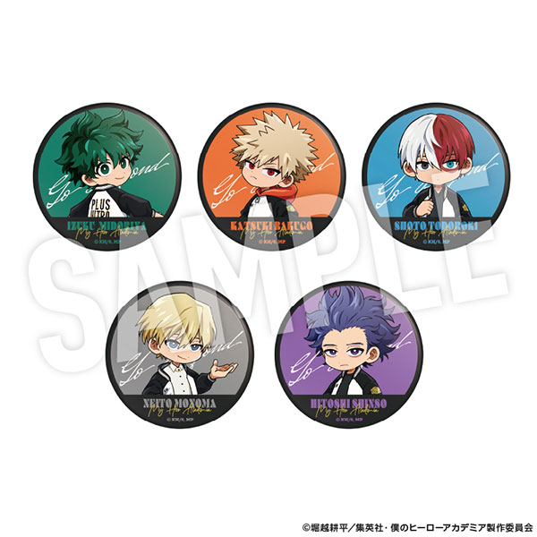 YTE My Hero Academia Trading Tin Badge Kikonase! SUKAJAN Chibi 5Pack BOX