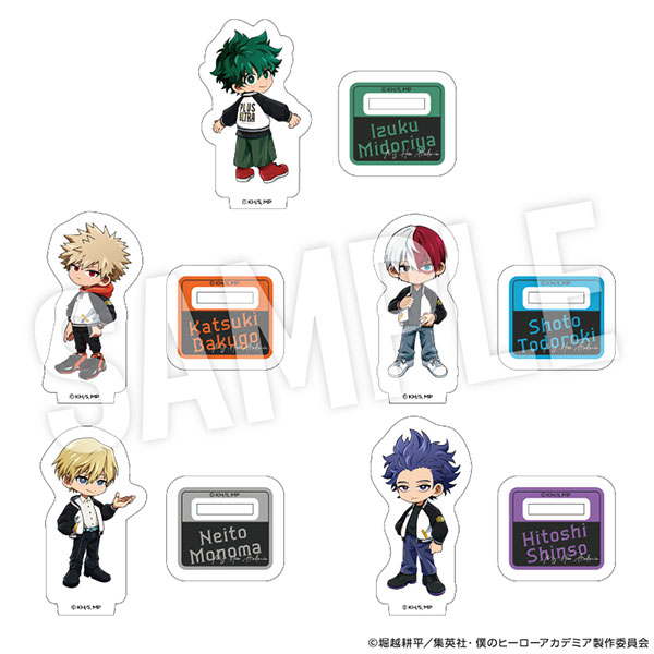 YTE My Hero Academia Trading Mini Acrylic Stand Kikonase! SUKAJAN Chibi 5Pack BOX