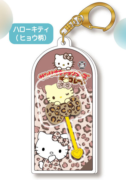 Bandai Sanrio Characters Chocolate Mascot Charm Vol.4 03 Hello Kitty (Panther Design) รูปภาพ 1