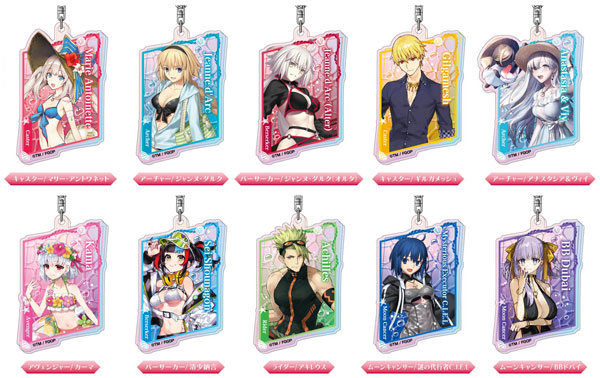 Bandai Aurora Acrylic Keychain Fate/Grand Order C BOX 10Pack BOX รูปภาพ 1