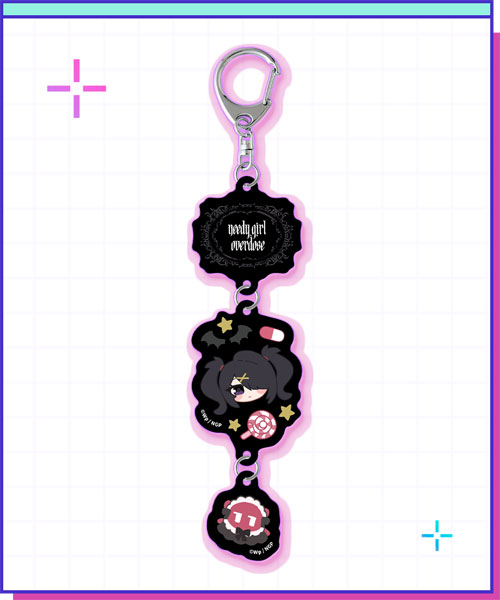 WHY SO SERIOUS? NEEDY STREAMER OVERLOAD Connecting Acrylic Keychain Ame-chan (Mini Chara ver.)