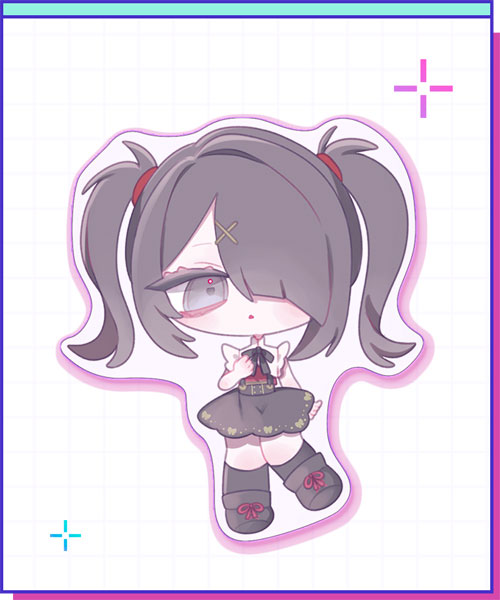 WHY SO SERIOUS? NEEDY STREAMER OVERLOAD Diecut Cushion Ame-chan (Mini Chara ver.) รูปภาพ 1