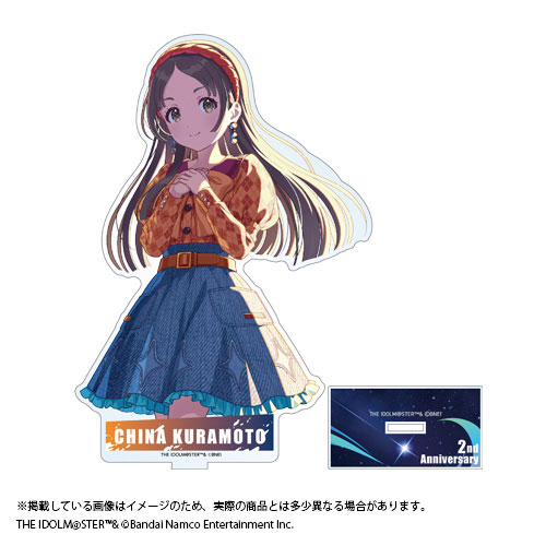 Bandai Namco Gakuen iDOLM@STER 2nd Anniversary Goods Official Acrylic Stand China Kuramoto รูปภาพ 1