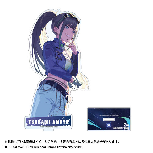Bandai Namco Gakuen iDOLM@STER 2nd Anniversary Goods Official Acrylic Stand Tsubame Amaya รูปภาพ 1