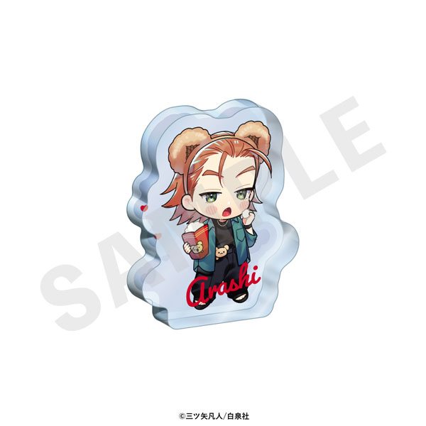 coly "Inkya na Boku ga Futago ni Aisareru Wake" Mini Acrylic Block (Arashi) imagen 1