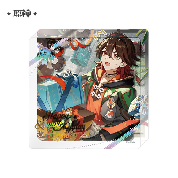 miHoYo Genshin Impact "Destined Day" Chara Thick Acrylic Coaster Gaming (2025) รูปภาพ 1