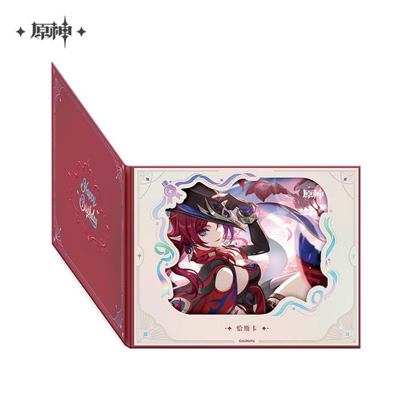 miHoYo Genshin Impact "Destined Day" Character-flipping Style Flower Window Shikishi Chasca (2025) รูปภาพ 1