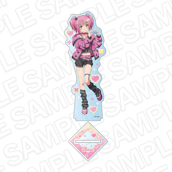 Contents Seed TV Anime "Shugo-chara!" Hologram Deka Acrylic Stand Amu Hinamori Gaming ver.