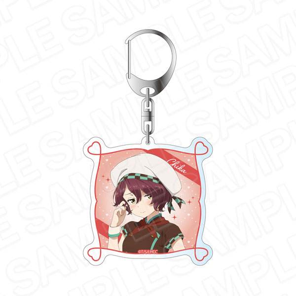Contents Seed TV Anime "Makeine: Too Many Losing Heroines!" Hologram Acrylic Keychain Chika Komari Valentine ver. รูปภาพ 1