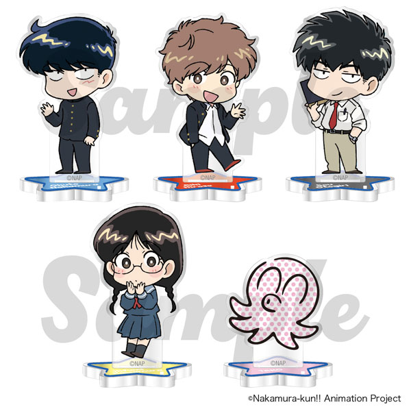 Philter, Inc. TV Animation "Ganbare! Nakamura-kun!!" Trading Mini Acrylic Stand 5Item Set