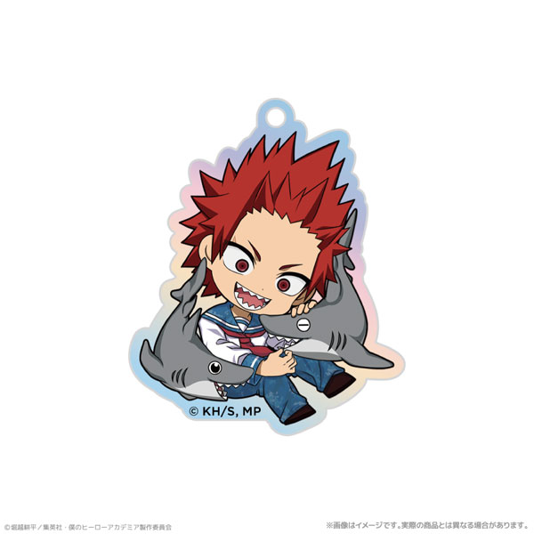 ATFES Anime "My Hero Academia" Aurora Acrylic Keychain Eijiro Kirishima PLUS ULTRA With The Creatures Of The Sea image 1