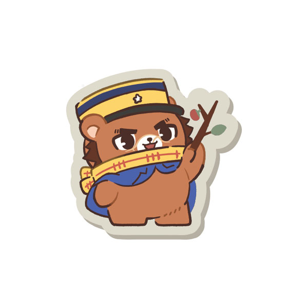 Ensky Golden Kamuy Doubutsu Phose -Harappa- Embroidery Patch Badge 1. Saichi Sugimoto รูปภาพ 1
