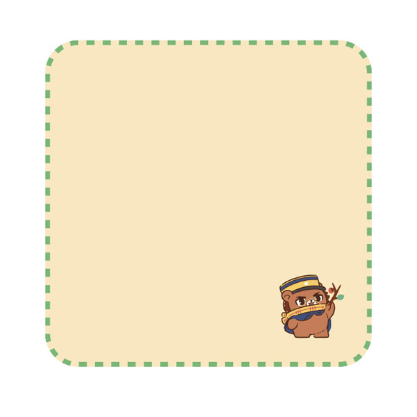 Ensky Golden Kamuy Doubutsu Phose -Harappa- Towel Handkerchief 1. Saichi Sugimoto รูปภาพ 1