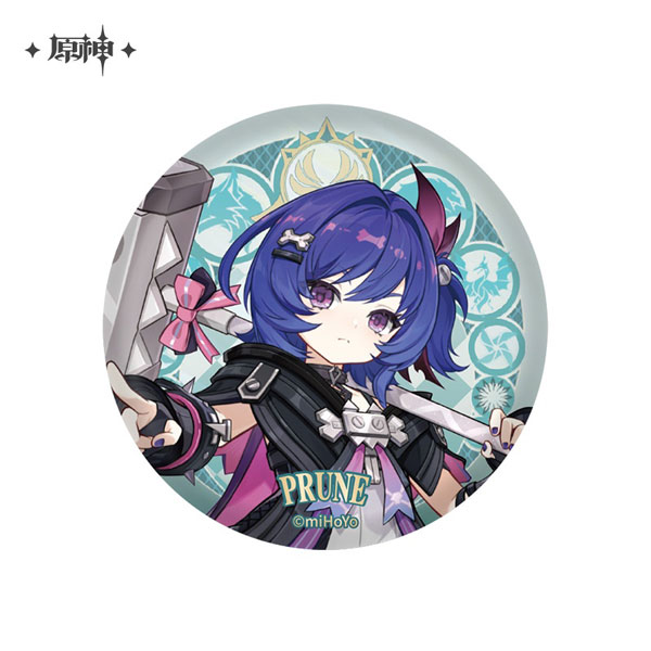 miHoYo Genshin Impact Mondstadt Series Chara Tin Badge Prune รูปภาพ 1