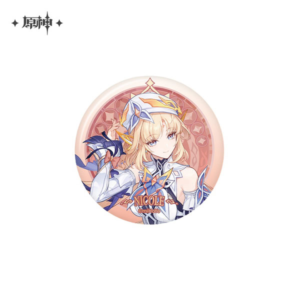 miHoYo Genshin Impact Kokoro ni Yadoru Seijaku to Kensou Series Tin Badge Nicole รูปภาพ 1