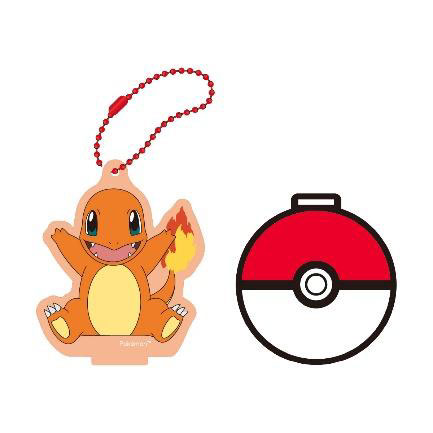 Eyeup Pokemon Stand Coaster Keychain Charmander รูปภาพ 1