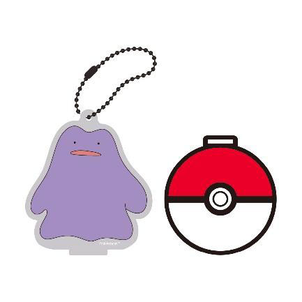 Eyeup Pokemon Stand Coaster Keychain Ditto