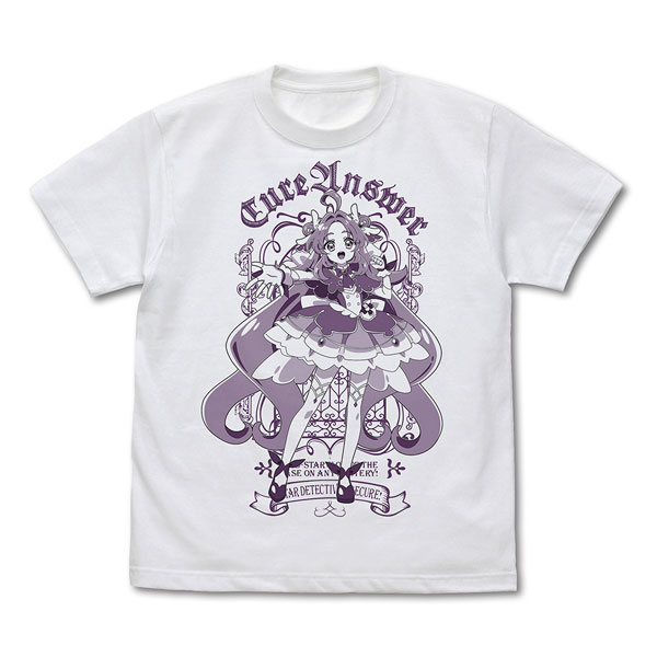 COSPA Star Detective Precure! Cure Answer T-shirt /WHITE-XL รูปภาพ 1