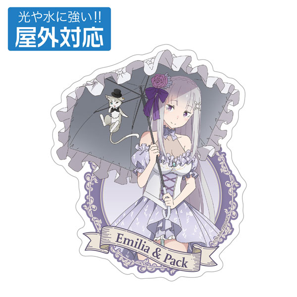 Re:Zero Emilia & Puck Outdoor Sticker Party Dress - AmiAmi