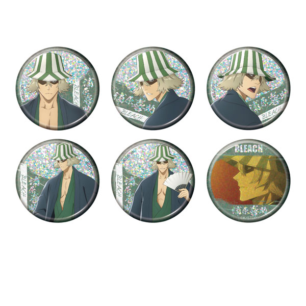 Bellfine TV Anime "Bleach: Thousand-Year Blood War" Trading Hologram Tin Badge Kisuke Urahara 6Pack BOX รูปภาพ 1