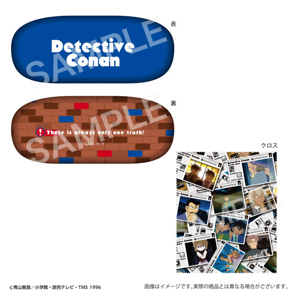 Marimo Craft Detective Conan Glasses Case Blue Character Moment Selection รูปภาพ 1