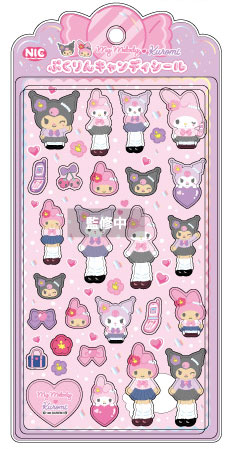TCP My Melody / Kuromi / Hello Kitty Pukurin Candy Sticker (My Melody / Kuromi) รูปภาพ 1