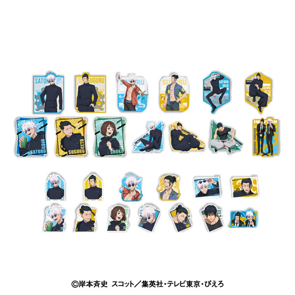 Ensky Anime "Jujutsu Kaisen" 5th Anniversary Travel Sticker Collection Hidden Inventory / Premature Death 13Pack BOX รูปภาพ 1