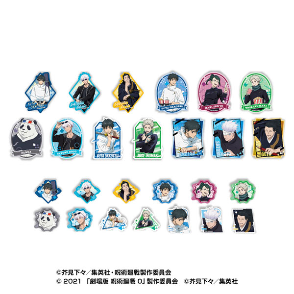 Ensky Anime "Jujutsu Kaisen" 5th Anniversary Travel Sticker Collection Movie Jujutsu Kaisen 0 13Pack BOX