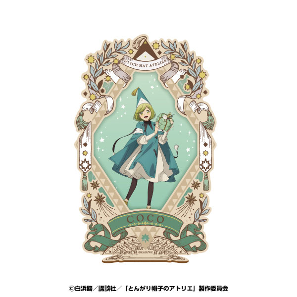 Ensky TV Anime "Witch Hat Atelier" Acrylic Stand w/Wooden Frame 1. Coco รูปภาพ 1