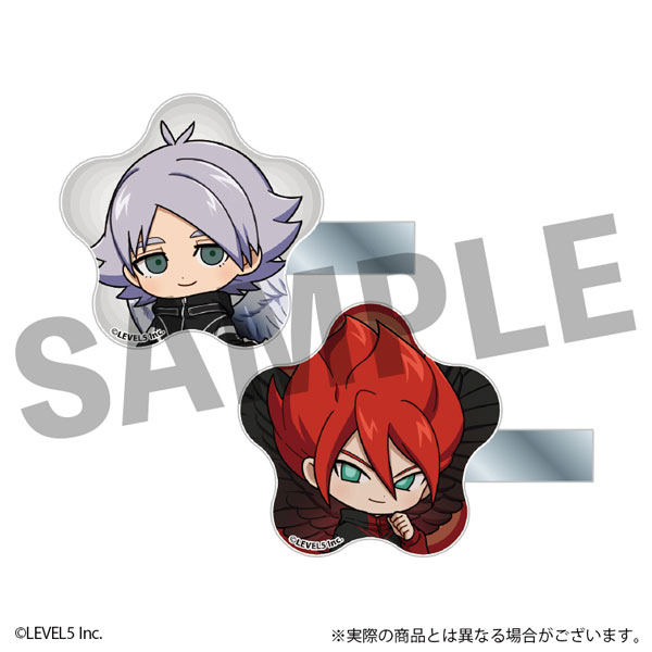 DMM.com Inazuma Eleven: Victory Road Acrylic Hair Clip Shirou Fubuki Angel ver. & Gran Devil ver. รูปภาพ 1