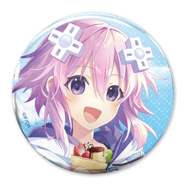 COSPA Hyperdimension Neptunia New Illustration Neptune 65mm Tin Badge Sweets Time Ver.