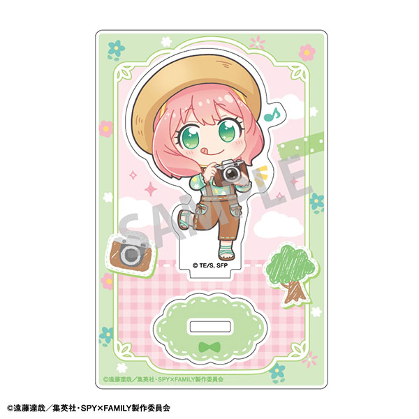 Kamio Japan TV Anime "Spy x Family" Mini Acrylic Stand Camera Spring Ooting New Illustration image 1