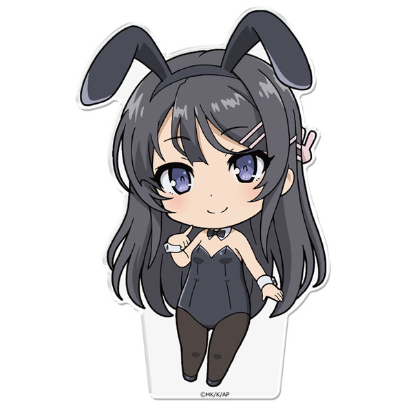 Azu Maker Anime "Seishun Buta Yarou" Series PuniColle! Acrylic Figure (w/Stand) Mai Sakurajima Bunny Girl ver.