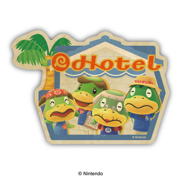 Ensky Animal Crossing New Horizons Travel Sticker (9) Resort Hotel